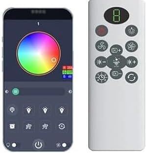 Remote Control for Ceiling Fan Light Exclusive Use, 31m Range