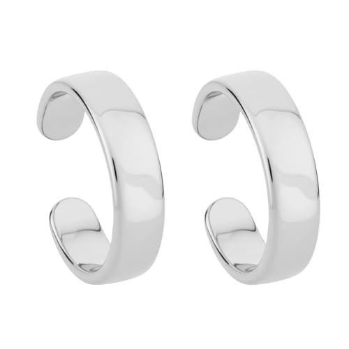 Mikovivi 2uds Anillos Dedos del Pie Mujer, Anillos Abiertos Ajustables Antialérgicos Clásicos Modernos para Verano Playa Joyería Pies (Plata)