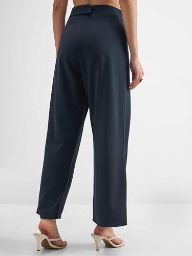 Image of Tokyo Talkies Wide Leg Relaxed fit Korean Pants |Ultra Soft|High Rise Pleated Trousers |Workwear|Formal All Day wear