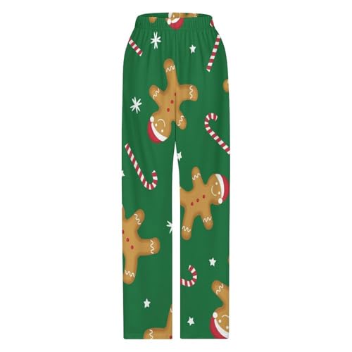 Green Christmas Gingerbread CandiesChildren's Casual Pajamas120CM3