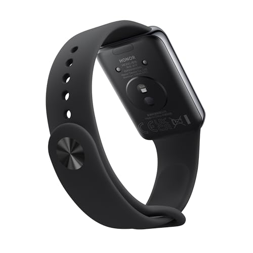 Image of HONOR Band 9 (Black) | 1.57-inch AMOLED Display | Curved Edge Design | Upto 14 Days Battery Life | 5ATM | 60Hz Refresh Rate | BT5.3 | SpO2, Heart Rate, Sleep, Stress & Menstrual Cycle Tracker