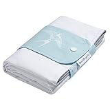  Windelmanufaktur Wickelunterlage aus Stoff, wasserdichte, waschbare, wiederverwendbare Wickelauflage - Made in Germany (Schwalben)