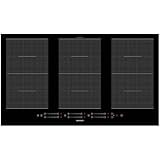 Oranier Induktionskochfeld 90 cm autark FLI690 - Flächeninduktion mit 6 Kochzonen, Brückenschaltung für 3 große Zonen, Multi-Slider Bedienung, 9 Leistungsstufen, Booster, Topferkennung & Timer