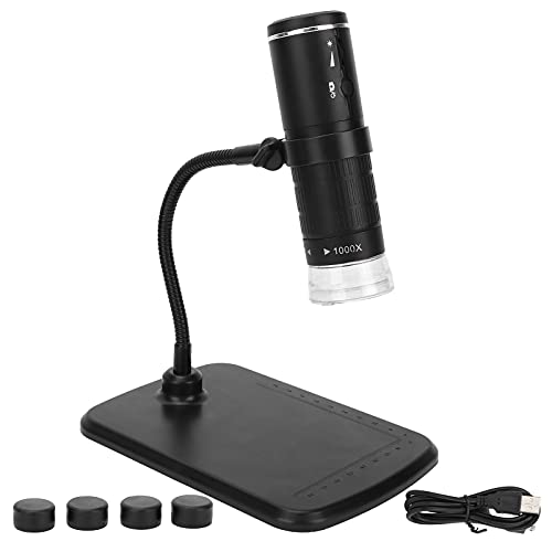Brrnoo 50X-1000X 1080P Wireless Digital Microscope Handheld Portable Mini WiFi USB Microscope Camera with 8 LED Lights, Portable Handheld Flexible WiFi Mini Microscope Camera