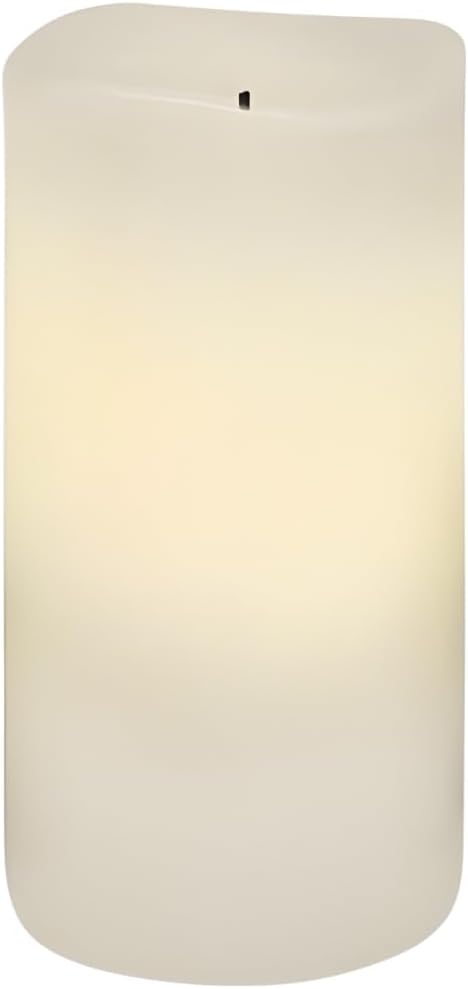Brite Star Flameless Décor, White Wax
