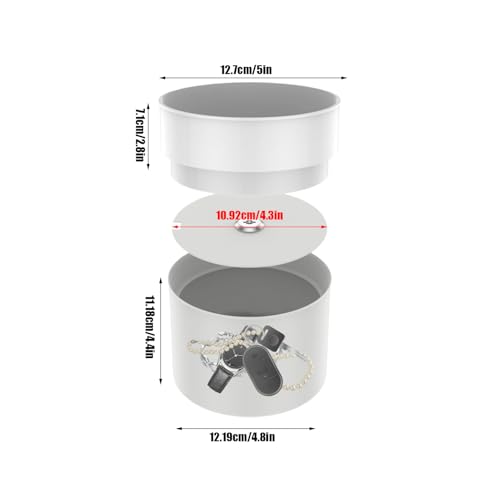 Pot de fleurs sécurisé double couche antivol avec boîte de rangement secrète - 7