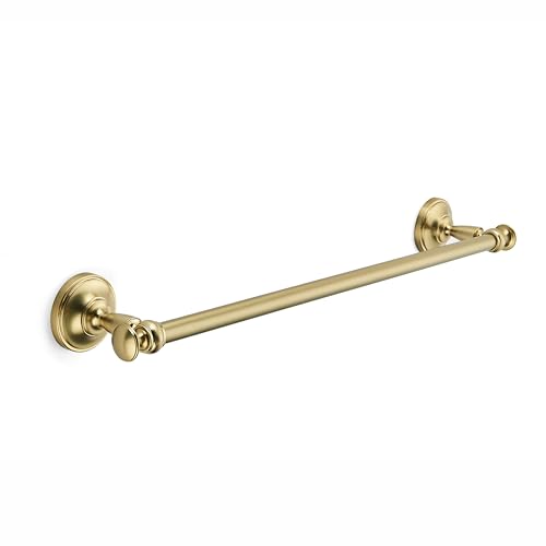 khtumeware 1 Pack Champagne Bronze Towel Bar 18 Inch Towel Rack for Bathroom Wall Mounted Thicken Steel Towel Rod Modern Home Decor