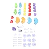 Julihai 51 Pcs Magnetic Trains Set, 3D Flexible Race Track TrainDIY Anti Gravity Building Toy with Motorized Trains & Magnetic Blocks for Boys Girls