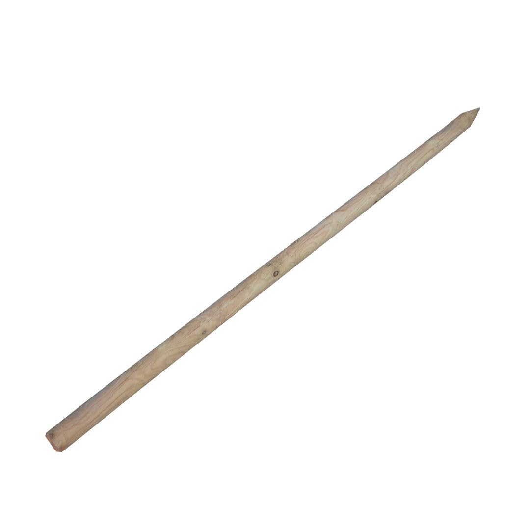 CATRAL Poste De Madera para Valla De Estacas | Poste Natural para Jardín Y Ayuda para Enrejados | Poste De Madera Versátil | Diam. 12 X 250 Cm