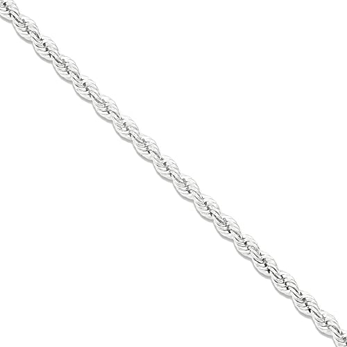 Black Bow Jewelry 3Mm Sterling Silver Solid Rope Chain Necklace, 18 Inch #TOP5
