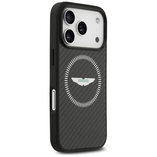 Coque antichoc iPhone 17 Pro Aston Martin CG Mobile Kevlar noir compatible MagSafe - 4