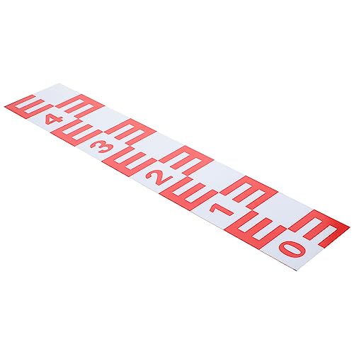 LALAFINA Self-adhesive Reflective Water Level Gauge Sticker Aluminum Measuring Tool for Swimming Pools Garden Hoses and Accurate Water Level Measurement