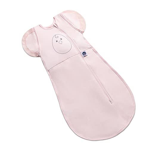 Image of Nested Bean Zen One™ | Infant Swaddle | Babies 3-6M (13-18.5 Lbs) | Adapts for Arms in/Out | Prevents Startles | 2-Way Zipper