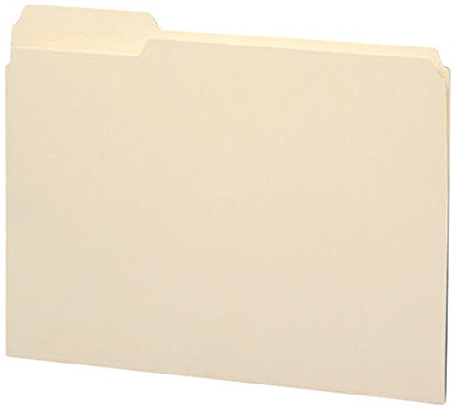 PDC Healthcare TTF14B 11Pt Manila Top Tab Folder, FAS #1 and #3, 1/3 Cut Left Position, 11-3/4" x 9-1/2" Size, Pack of 250