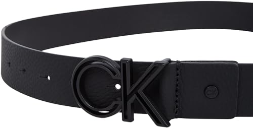 Calvin Klein Herren Gürtel aus Leder, Schwarz (Ck Black Smooth), 110 cm – Ansicht 3