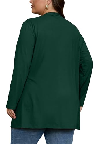 Image of OLRIK Plus Size Cardigan for Women 2026 Lightweight Open Front with Pockets