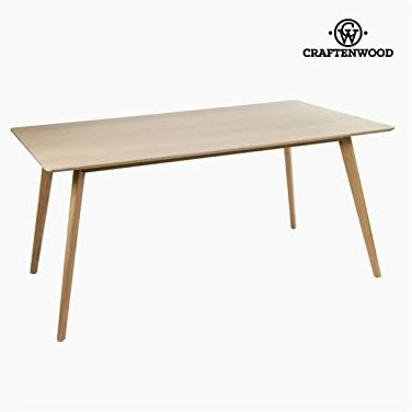 Mesa de Comedor Roble Mdf Marrón (160 x 90 x 75 cm) - Colección Natural by Craftenwood