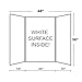 Bazic 5033 Tri-Fold Corrugated Presentation Board, 36 x 48” School or Office Presentations