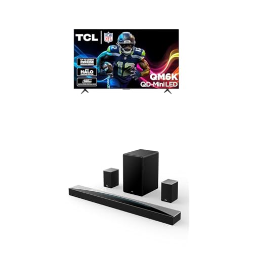 Image of TCL 85-Inch QM6K QLED 4K Smart QD-Mini LED TV with Google TV (85QM6K, 2025 Model) + Q85H Q Class 7.1.4 Channel Sound Bar with Dolby Atmos