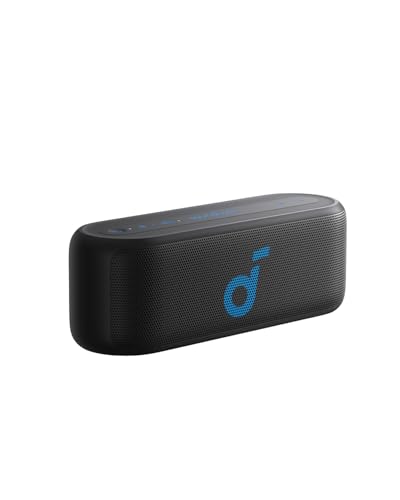 soundcore Select 2S, draagbare Bluetooth luidspreker met 20W stereogeluid, BassUp technologie, speeltijd van 16 uur, draadloze stereokoppeling en IPX7waterdicht voor trektochten en buitenavonturen.