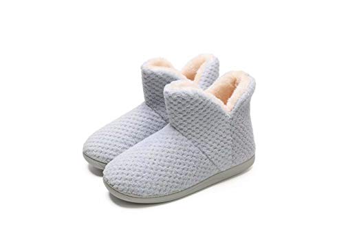 Women's Cozy Bootie Slippers Fuzzy Outdoor Indoor House Slippers