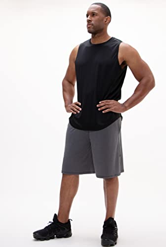 DEVOPS 2 Pack Men's Relaxed-Fit Workout Gym Tank Top Sleeveless