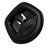 UOYYMFWY Black Zinc Alloy Whale Tail Compression Lock T Handles Tool Box Lock for Trailer Caravan Truck 1Pcs (Black, Garage Gates)