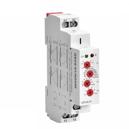 Relé monofásico GRV8-01 contra subidas de línea AC220V para proteger electrodomésticos
