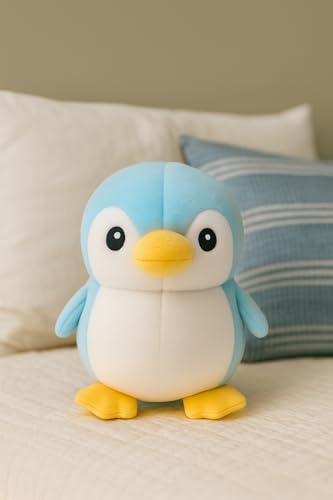 Image of NSA Penguin Soft Toy for Kids, Plush Toy for Babys- Cute Plush Stuffed Animal, Huggable & Cuddly Cartoon Teddy, Birthday Gift, Return Gift & Nursery Room Decor (25 cm, Blue & White)