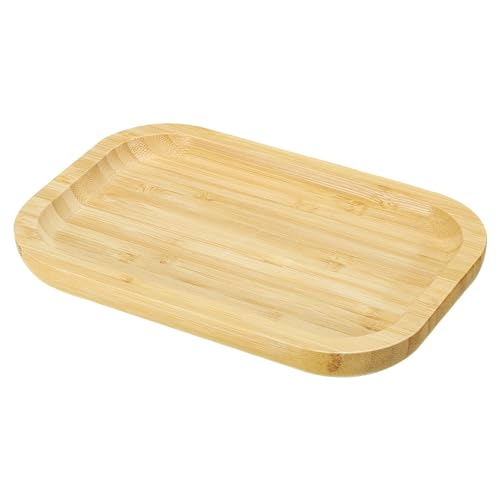 PATIKIL Wood Saucer, 8x5 Inch Rectangular Wooden Plant Drainage Tray