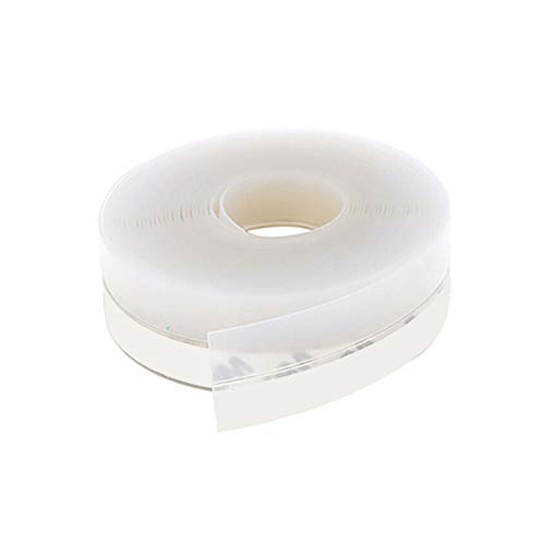 Zkenshan-Weather Stripping Seal 5M Silicone Strip, Self-adhesive Windproof Wooden Door Seam Door Windshield Strip, Glass Door Seal Strip Stop Shower Leaks ( Color : Translucent 35mm , Length : 5M )