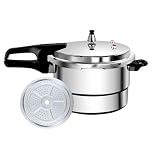 Canner Pot - 7 Litre Size | Heavy Duty Pressure, Stainless Steel Base Gas Electric Range Universal Use Large Stockpot Including Steamed Tray Commercial Grade Home Restaurant Reliable Tool