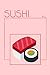 Produktbild Sushi: Delicious Popular Japanese Food Inspired Lined White Paper Journal / Notebook