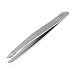 Slant Tweezers Precision for Eyebrows & Facial Hair Removal Professional Grade Stainless Steel Slant Tip Tweezers, Anti-fingerprint & Anti-stains, opove Y1 Space Gray