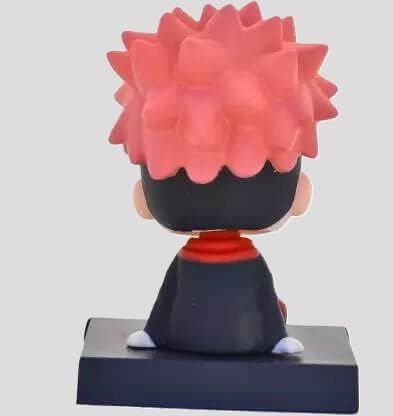 Image of Awestuffs Phone Holder Bobblehead Action Figure for Car Dashboard, Office Desk & Study Table (Pack of 1) (Yuji Itadori)