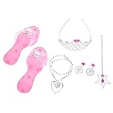 Accesorios de fiesta para disfraces de princesa: la artesanía y el material plástico hacen que este conjunto de disfraces de cosplay se vea elegante y encantador, varita de princesa para disfrazarse