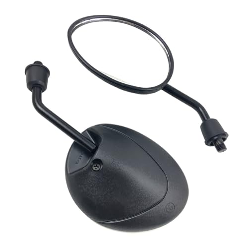 Espejo retrovisor universal de 10 mm en negro carbono para scooter y motocicleta