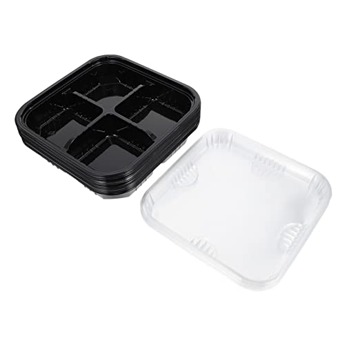 FUNOMOCYA 10pcs Fruit Cutting Box Lids Multi-functional Food Storage Containers for School Work Camping Style