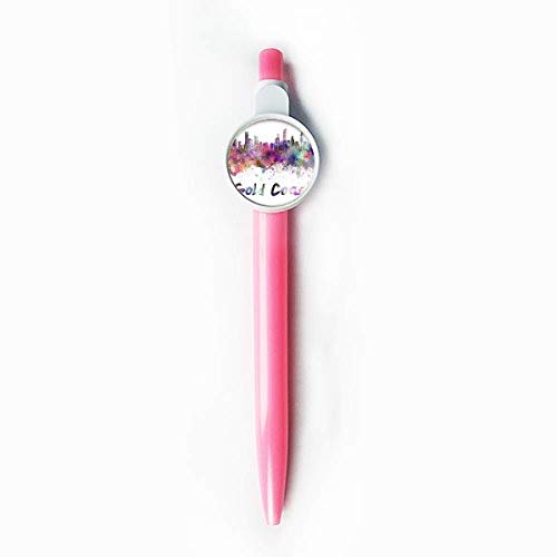 Stylo bille rétractable bleu Gold Coast Ghana idée cadeau originale