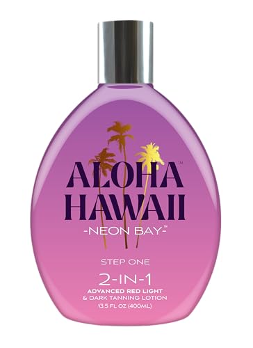 Tan inc aloha hawaii neon bay advanced red light & dark tanning lotion 400ml