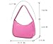 CYHTWSDJ Shoulder Bags for Women, Cute Hobo Tote Handbag Mini Clutch Purse with Zipper Closure (Pink)