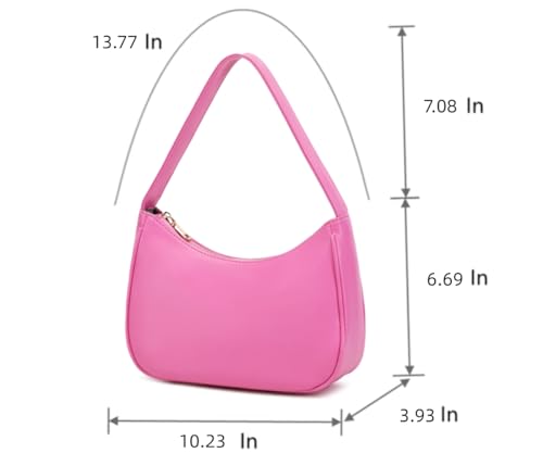 Image of CYHTWSDJ Shoulder Bags for Women, Cute Hobo Tote Handbag Mini Clutch Purse with Zipper Closure