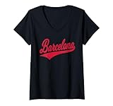 BARCELONA SPAIN VINTAGE RETRO ATHLETIC SCRIPT TEE