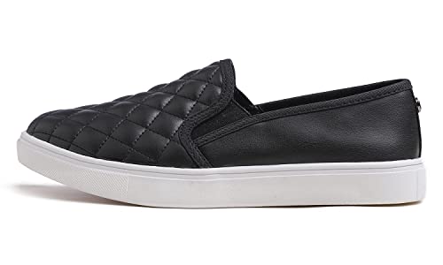 Image of FEVERSOLE Women's Casual Slip On Sneaker Comfort Quilted Loafer Flats
