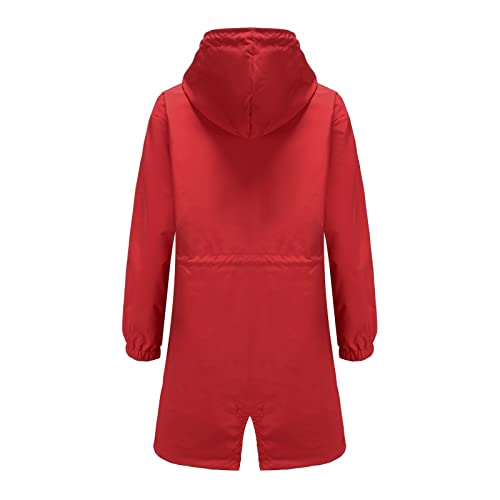 ZHONKUI Jaqueta de chuva feminina leve para uso ao ar livre, impermeável, com capuz, capa de chuva r