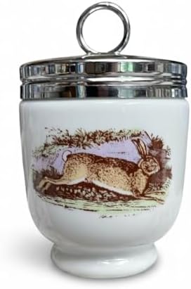 Royal Worcester Double King Egg Coddler – Old Game Series Hare & Grouse Wildlife Design image 3