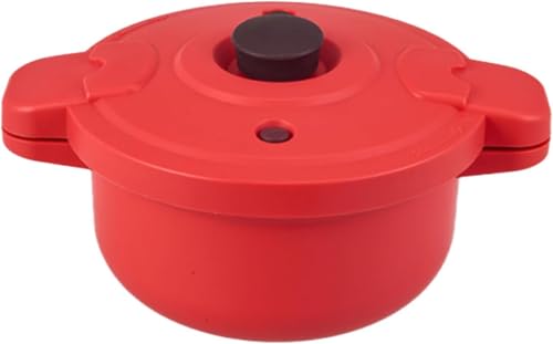 Cocotte Express Micro Onde, Cocotte Minute Express Micro-Ondes, Cuiseur Vapor Micro Onde, Cocotte Minute Micro Onde pour Le Riz, Les Légumes, Le Blanc de Poulet Ou Les Céréales (A)