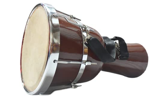 Image of LNDS Fiber Body Djembe(Nut Bolte) Djembe (Colour Brown + (12 Inch 2 Cm Hade)+(Height 20 Inch) Hade Skin