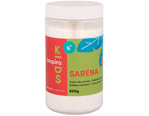 INNSPIRO Arena de colores blanco 600 Gr., para Decoración y Manualidades