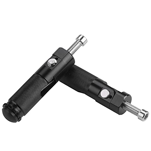 MWMNUN 8mm Install Bolts CNC Universal Motorcycle Folding Rearsets Footrest Footpegs Foot pegs Pedal For YAMAHA YZF R1 R6 R125 R3 R25 MT07 MT-07 MT09 MT-09 FZ09 FZ07 MT-03 MT25 MT3 FZ1 FZ8 (Black)